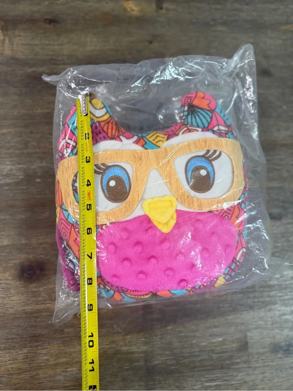 Girl Scout Plush OwlLittle Brownie Bakers 100 Years Cookies Pillow glasses. NWT